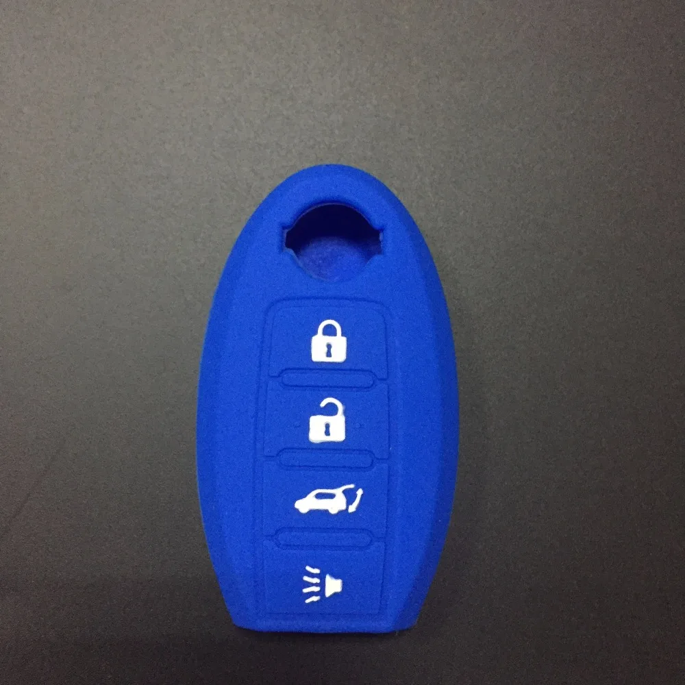 Силиконовый чехол для ключей с 4 кнопками Nissan Altima Maxima Murano|key fob holder|car key case covernissan