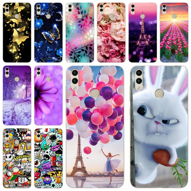 

TPU Case For Huawei honor 8x Silicone Cover Printing Cute Bumper on For Coque Huawei Honor 8 X Fundas Phone Back Cover Case Capa