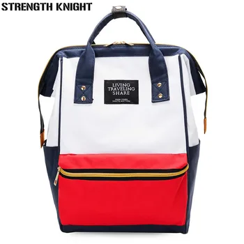 

High Quality Fashion Women Backpack for School Teenagers Girls Stylish School Bag Rucksack Ladies Canvas Backpack mochila
