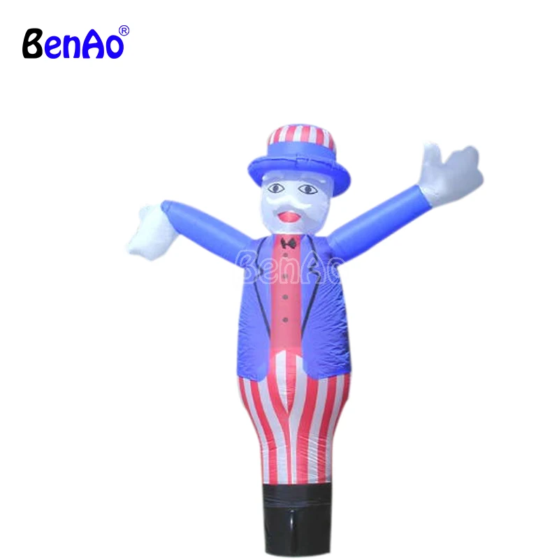 

AD246 Swap meet wind air dancer advertising fat inflatable Uncle Sam cartoon character,Use giant inflatable sky dancer for sale