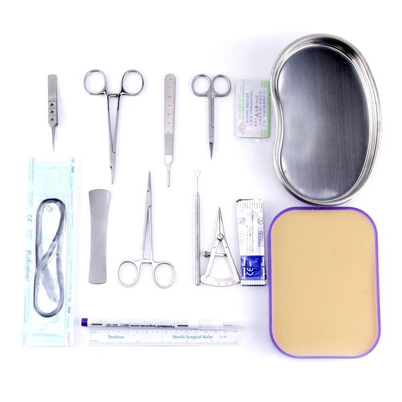 

Double eyelid suture practice simulation silicone module education suture embedding training instrument tool kit