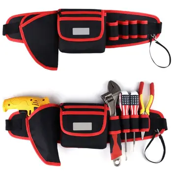 

2020 Men Electrician Drill Tool Bag Nylon Waist Pocket Pouch Belt Storage Holder Maintenance Kit Multi-pocket Fanny Packs
