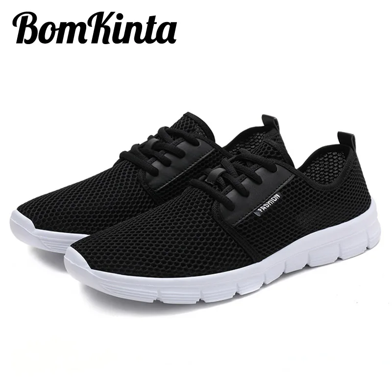 

BomKinta Black White Men Casual Shoes Spring Summer New Issue Shoes Men Size 35-48 Tenis Sneakers Men Outdoor Walking Footwear