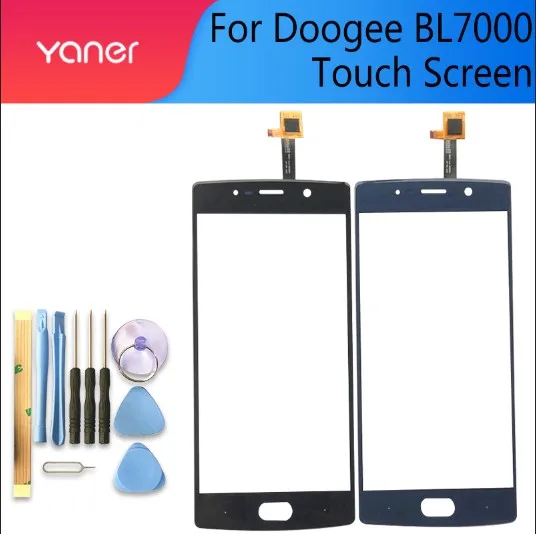 

YANER 5.5 inch DOOGEE BL7000 Touch Screen Glass 100% Guarantee Original New GlassPanelTouch Screen For BL7000 + tools+Adhesive