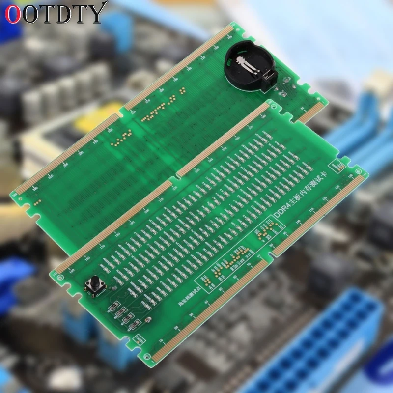 OOTDTY DDR4 Тестовая карта RAM слот для памяти светодиодный Рабочий стол материнская