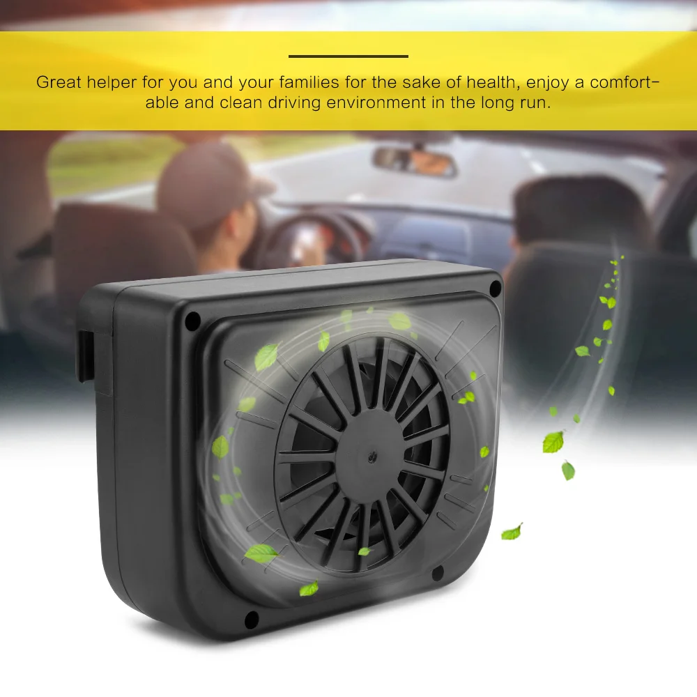 Onever Солнечная энергия автомобиля авто вентилятор воздуха автомобиля вентиляционное отверстие прохладный охладитель летний автомобиль кондиционер вентиляционная система радиатор воздух Прохладный