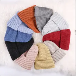 XIONGBAN02 Горячая Женская зимняя вязаная шапка Skullies Beanie зимняя вязаная шапка в полоску для взрослых девочек