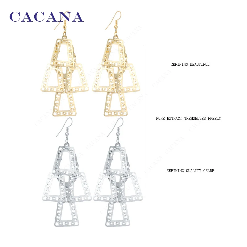 CACANA Earrings Dangle Long Earrings For Women Chimes Shape Fashion Bijouterie Hot Sale No.A449