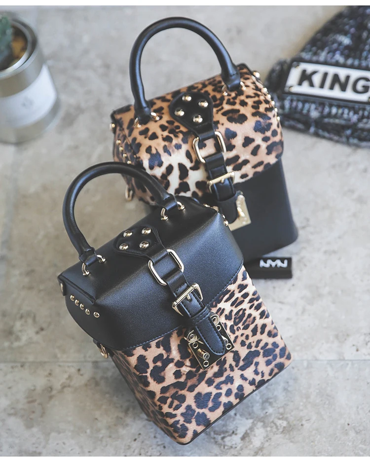 Сумка известного бренда, индивидуальные дамские сумочки с леопардовым принтом, мини-кубик, фирменные оригинальные дизайнерские сумки через плечо для женщин