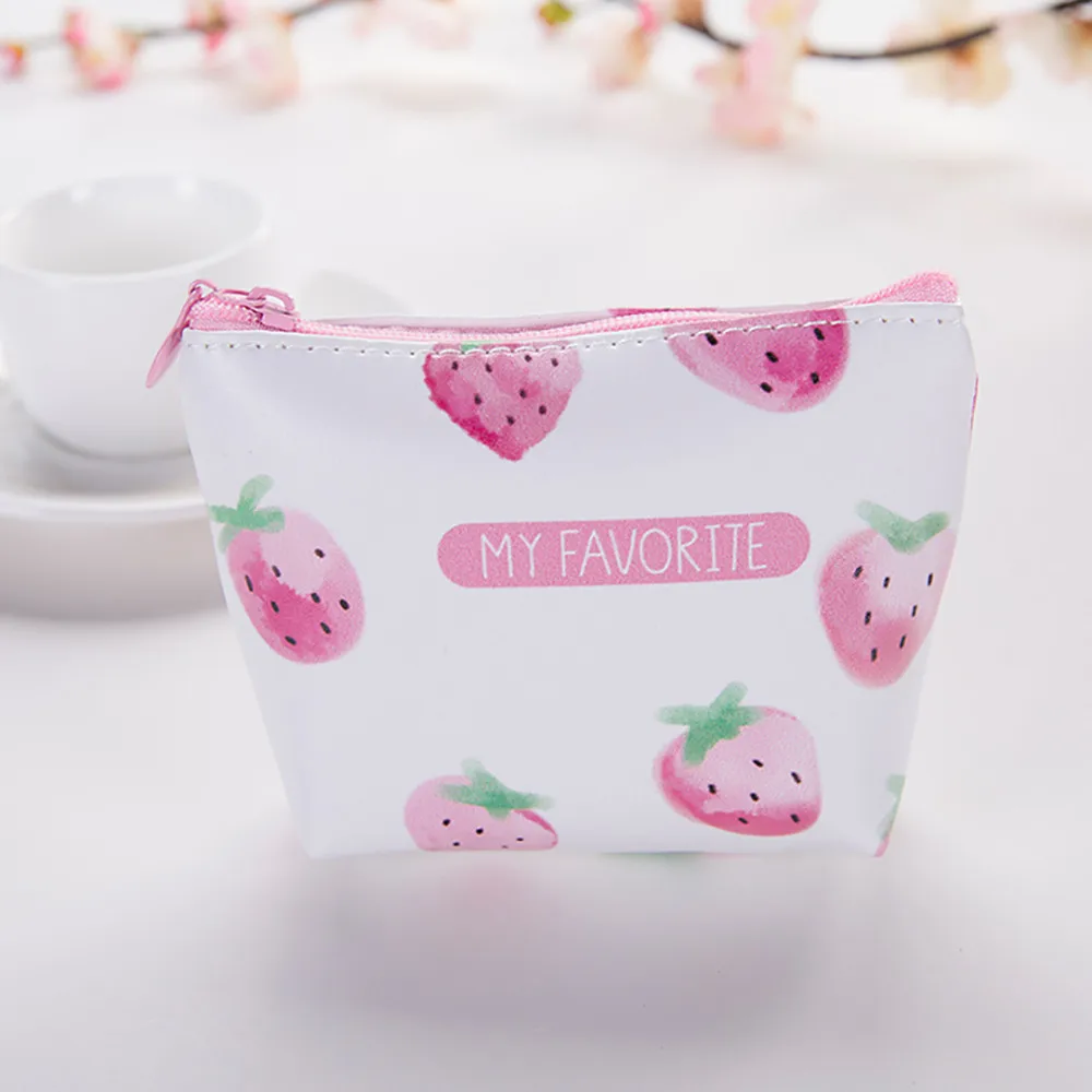 

Women Girls Cute Fashion Fruit Snacks Coin Purse Wallet Bag Change Pouch Key Holder Portamonedas Mujer YLL#