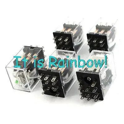 

Free Shipping DC 24V Coil 3PDT 11Pin Green LED Indicator Lamp General Purpose Power Relay 5Pcs