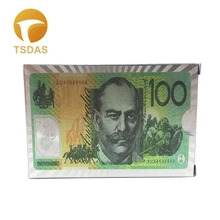 Серебряные игральные карты с покрытием 100 AUD коллекция пользовательские игральные карты для игрока