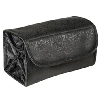 

Black Portable Foldable Toiletry Bag Bellows Storage Makeup Travel