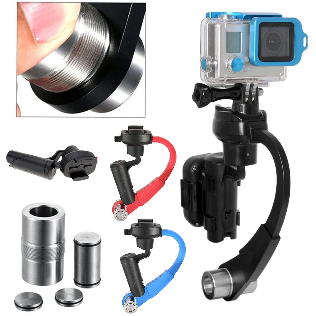 Мини Ручной Стабилизатор камеры видео Steadicam Gimbal 3 цвета подходит для Go Pro Hero 1/2/3/3+/4 Mayitr