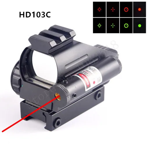 US $24.29 Hunting Scopes Holographic Reflex Sight Green Red Dot with Dovetail Laser Position Rifle Collimator