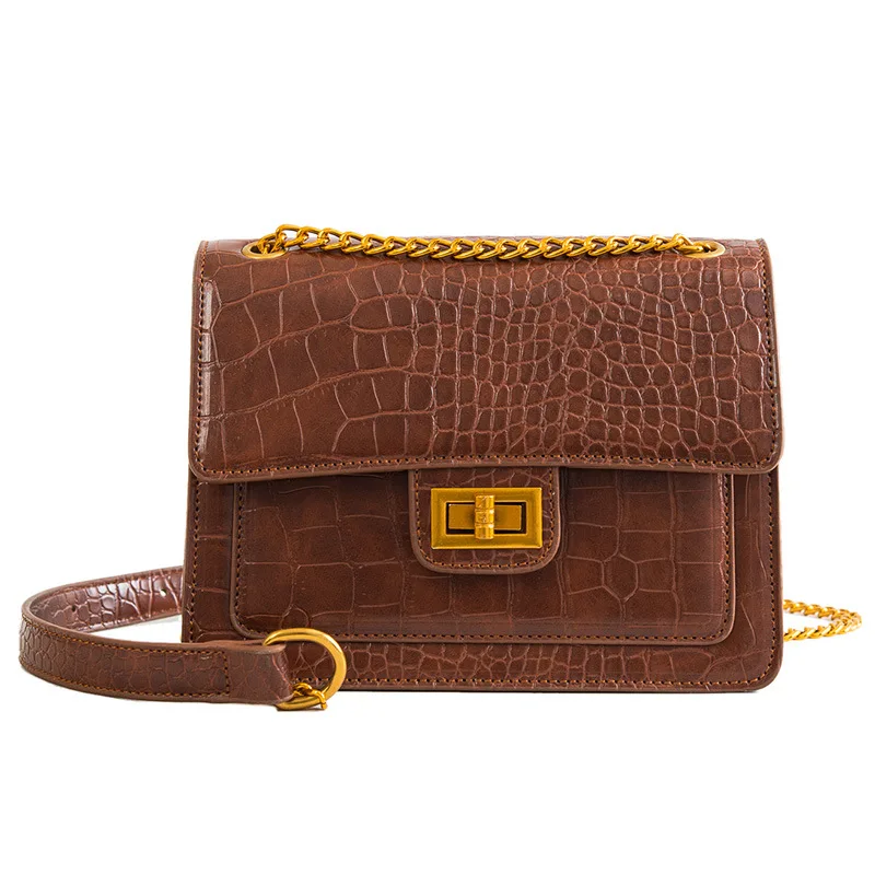 

Endpain Fashion Women Snakeskin Pattern Shoulder Bag PU Leather Chan Crossbody Bags for Women Brand Designer Female Messenger
