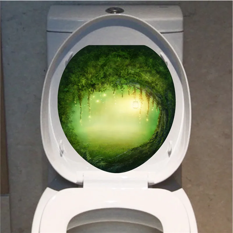 Домашний декор настенные наклейки s креативный 1 шт. 3D стикер для унитаза виниловые художественные Обои Съемные наклейки для ванной домашний декор MA17