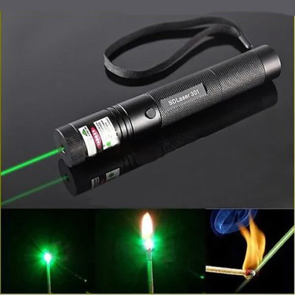 5mW 532nm Green Laser Pointer Pen Strong Presenter Beam Highlighter Mark Long 