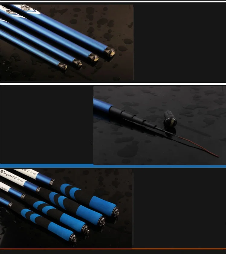DROP SHIP 3.6m 4.5m 5.4m 6.3m Stainless Steel Automatic Fishing Rod Spinning Telescopic Automatic Spring Fishing Pole Sea River