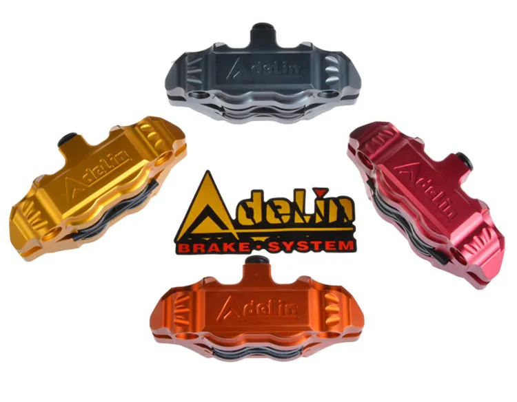 Adelin adl14 Motorcycle Brake Caliper 4 Piston cnc aluminum brake pump for scooter modification FOR YAMAHA