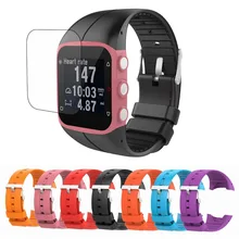 Сменный силиконовый ремешок для часов+ Защитная пленка для экрана, ремешок для наручных часов для Polar M400/M430, аксессуары