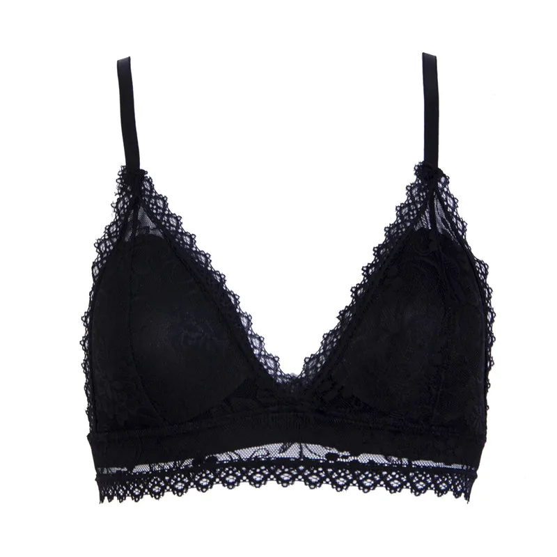 

Hot fashion Women ladies lace floral Bralette Bralet Bras Bustier sexy adjustable Sweet Casual lingerie underwear Triangle Bras