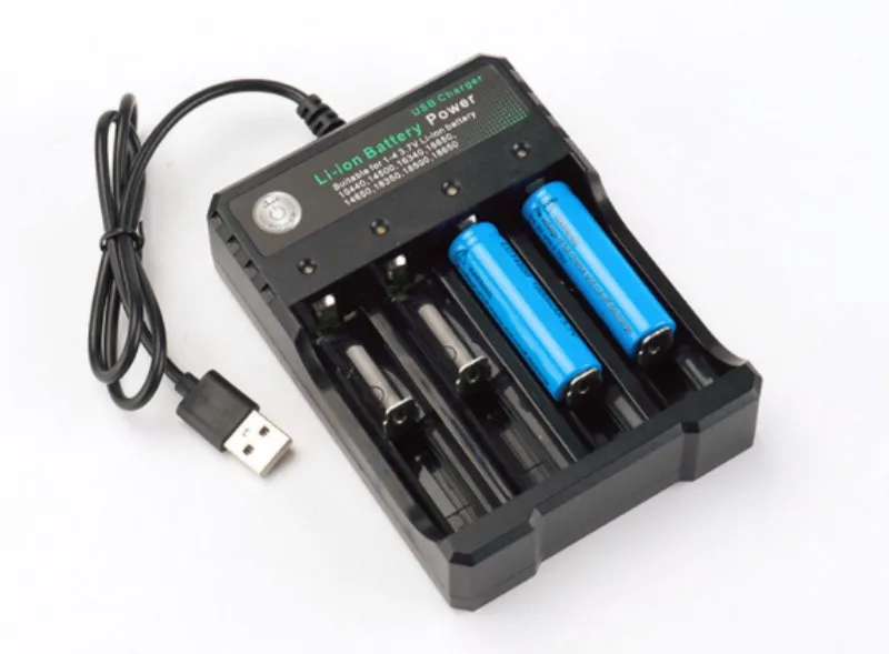 Tinhofire USB 18650 4 слота Интеллектуальный Батарея Зарядное устройство для 10440 14500 16340 16650