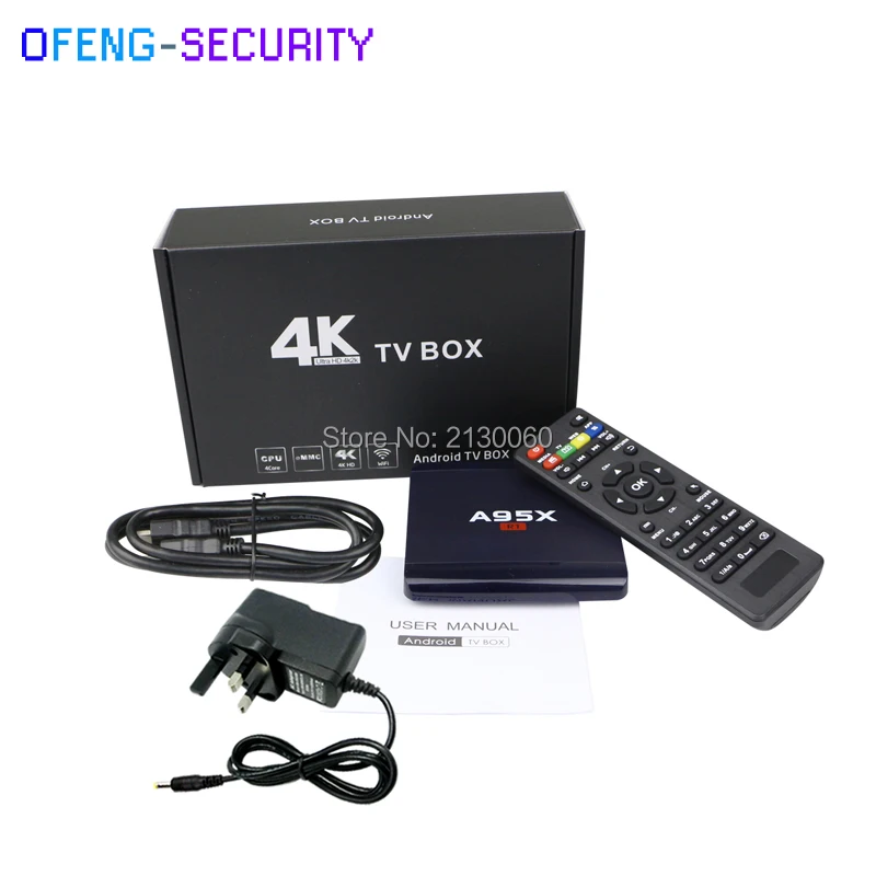 ТВ бокс a95 Android 6 0 tv box Amlogic S905X 64 бит 1G 2G RAM 8 16G ROM Dual Wifi телеприставка H.265 HDR 4K