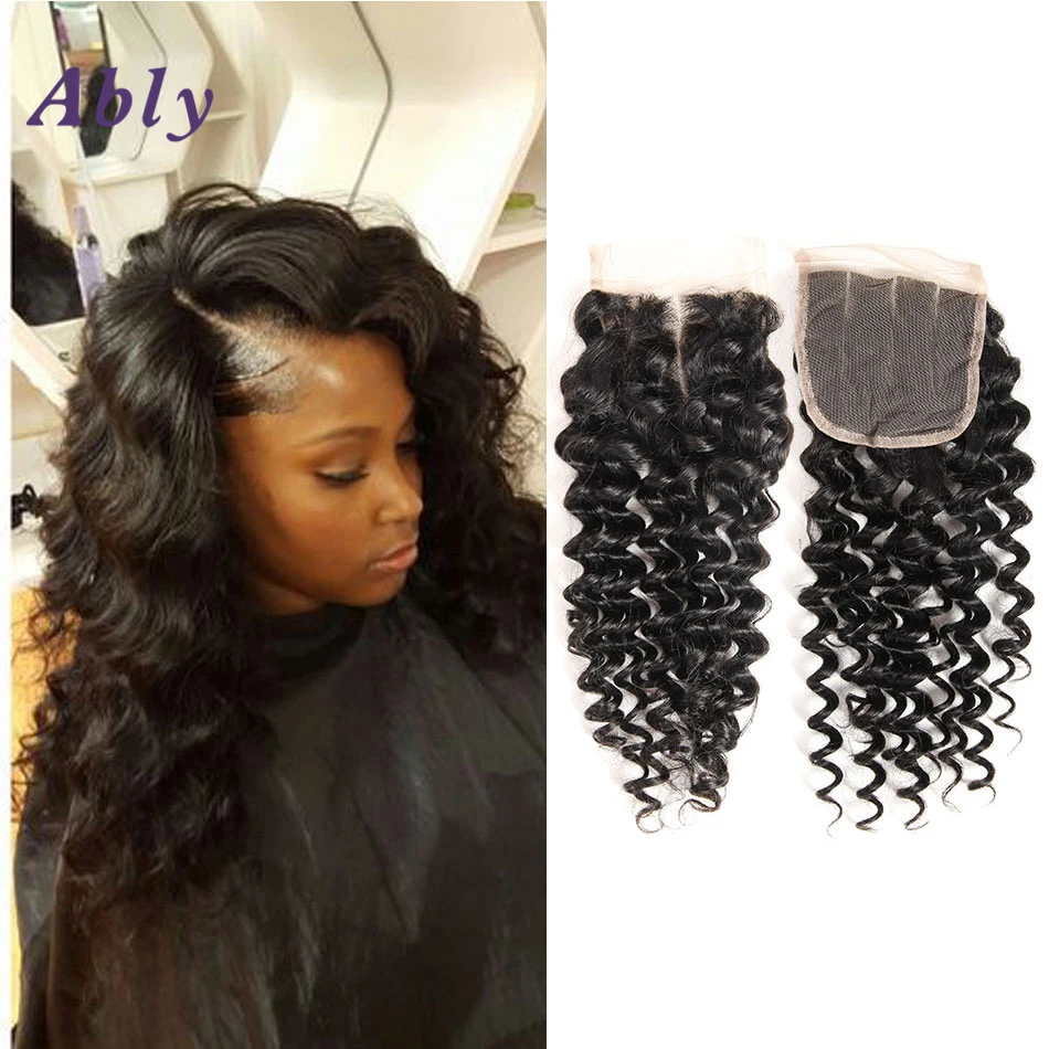 

Ably Malaysian Deep Wave Closure Bleached Knots 8a Grade Virgin Unprocessed Human Hair Virgin Malaysian Closure