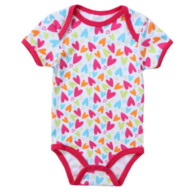 2018 Newly Baby Bodysuits 100% Cotton Infant Body Short Sleeve Clothing Jumpsuit Cartoon Animal Printed Baby Boy Girl Bodysuits (4)