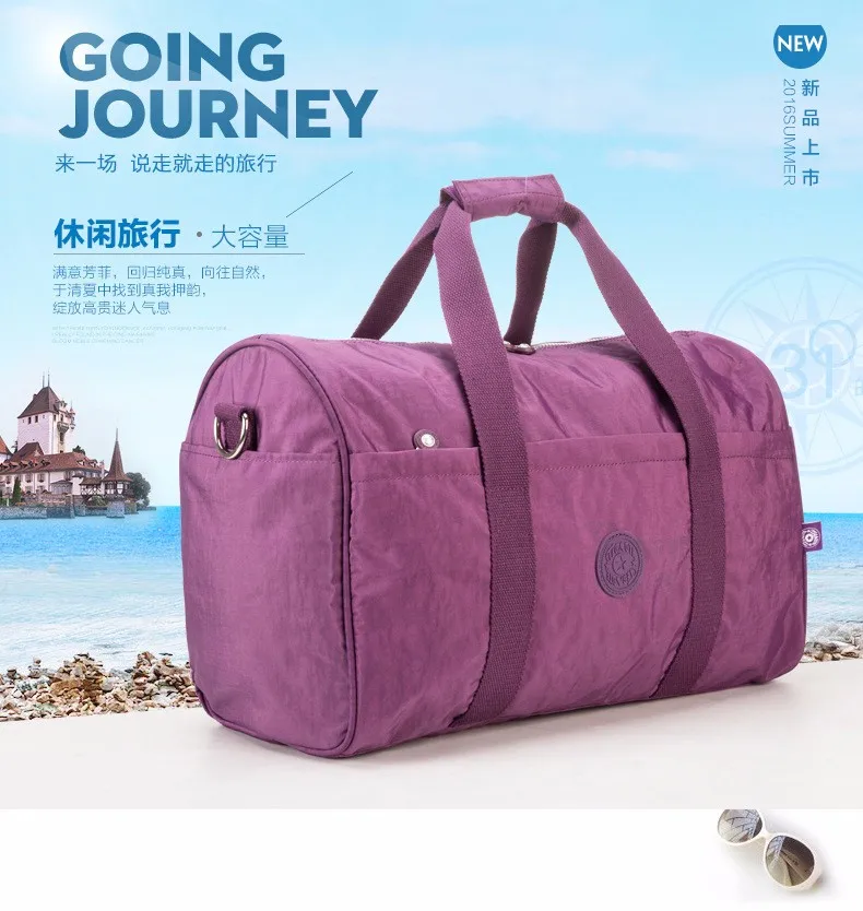 Мужская большая Вместительная деловая походная короткая дорожная сумка Портативная Женская нейлоновая сумка для вещей многофункциональная сумка для багажа