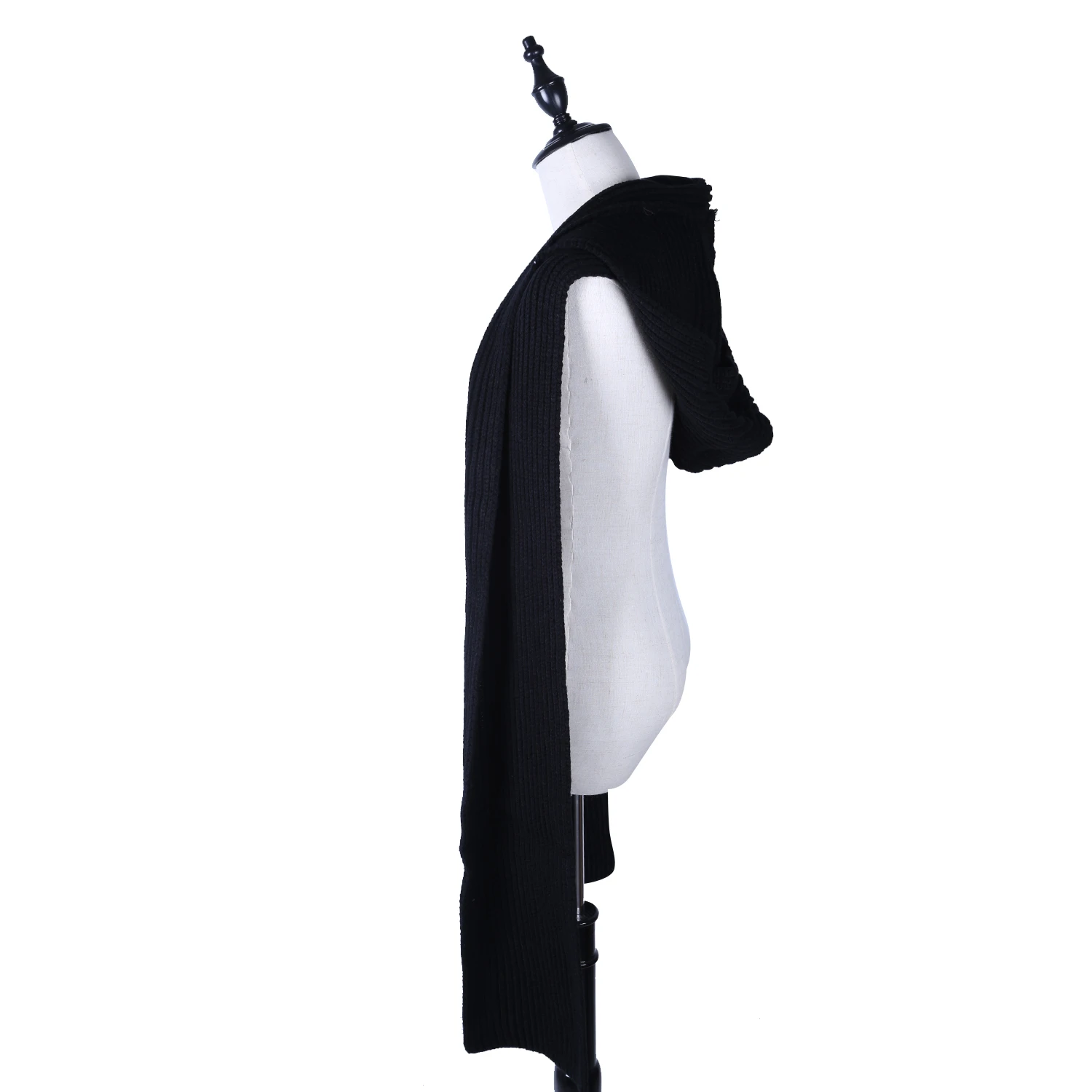 220 см унисекс шарф большой размер Женская шаль-шарф осень зима модный плотный палантин шарф теплый палантин ложный шарф с капюшоном