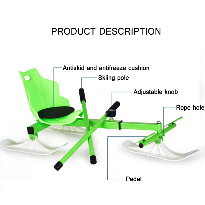 Детские Портативные Санки, лыжные доски, снежный скутер/трава/скользящая доска, сноуборд, скейтборд, катание на лыжах/катание на коньках/Санки, лыжи