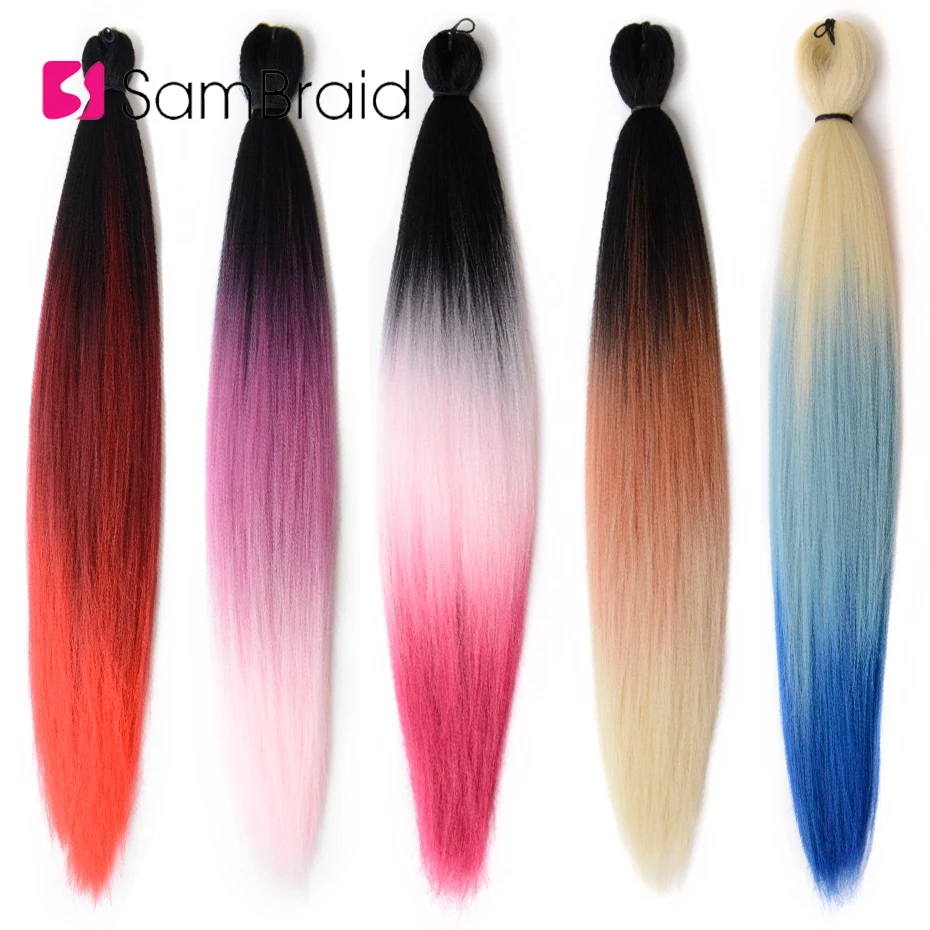 Sambraid EZ Braiding Hair Professional (Pre-Stretched Braid) Itch Free Braiding Hair Synthetic Hair Braids For Women