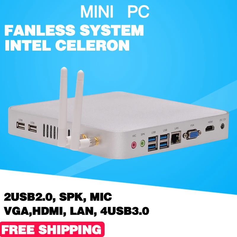 mini pc windows compute Tv Box Windows Kodi OpenELEC 1080 P petit HTPC Intel Celeron 1037U