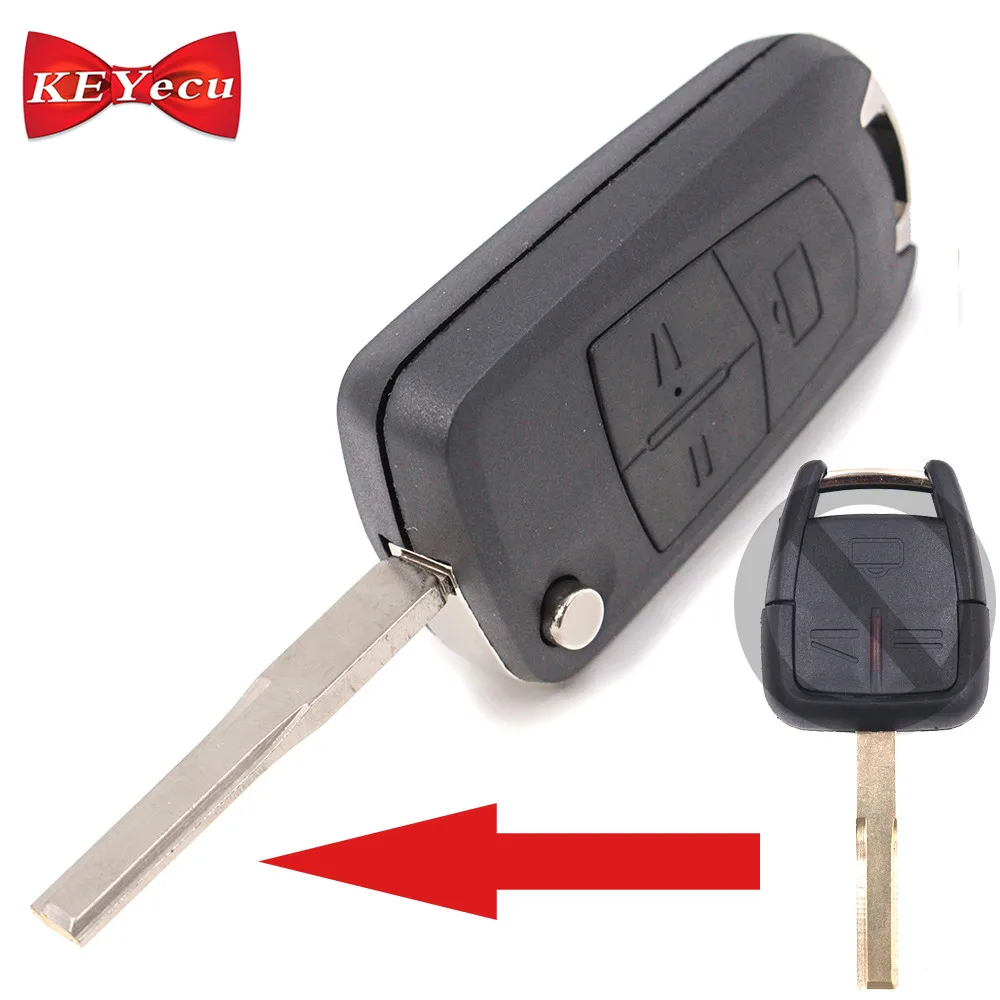 

Keyecu Folding Remote Key Shell Case 3B for Opel Vectra Antigo Omega Suprema Agile HU43