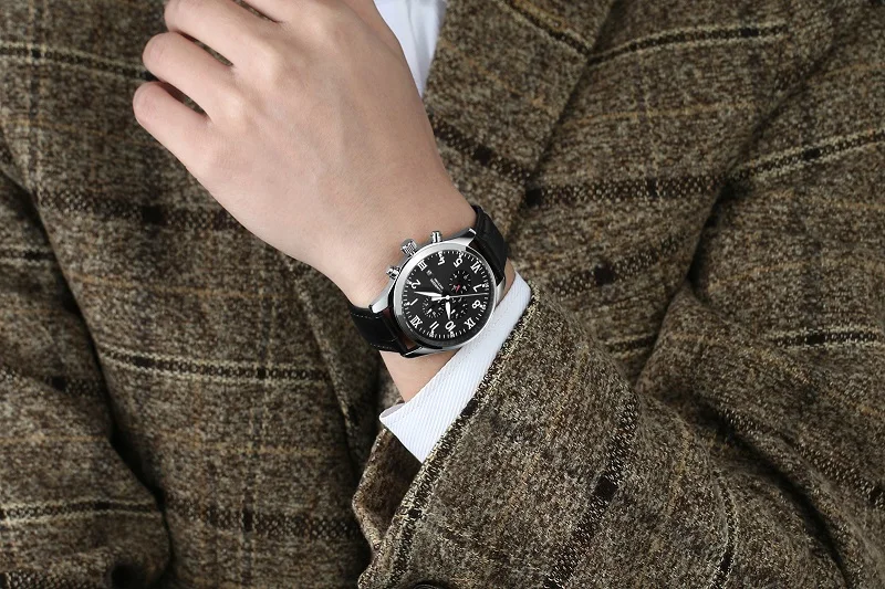 GUANQIN Mechanical Watch Men Black Luxury Brand Watch Sport Waterproof Luminou Automatic Watch 2017 Chinese Wrist Watch (2)