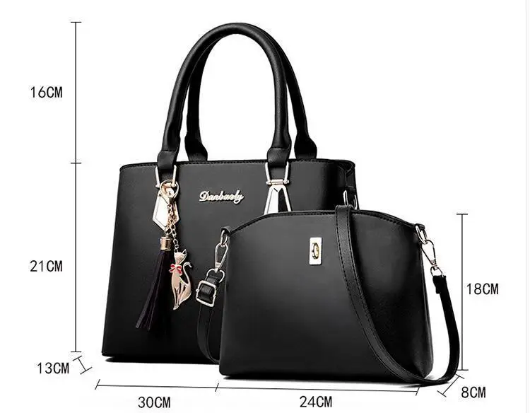 Женская сумка, модная, повседневная, содержит две упаковки, роскошные сумки, дизайнерские сумки через плечо, новые сумки для женщин, композит, 2 комплекта, WM10