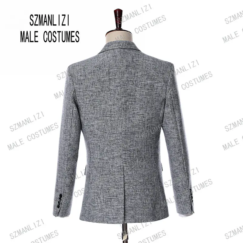 Последнее пальто брюки разрабатывает костюмы Для мужчин индивидуальный заказ формальный жених серый костюм Slim Fit Бизнес Для мужчин s смокинг Свадебный костюм для Для мужчин