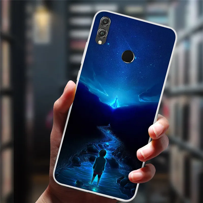 Чехол для Honor 8X 6 5 дюйма чехол Huawei мягкий из ТПУ с принтом космической планеты 8 X X8