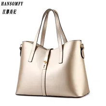 100% Genuine leather Women handbags 2019 New Paragraph tide Ms female bag big bag simple shoulder bag handbag Messenger fashion leather handbags big bag top layer leather handbag ladies shoulder bag platinum bag tide