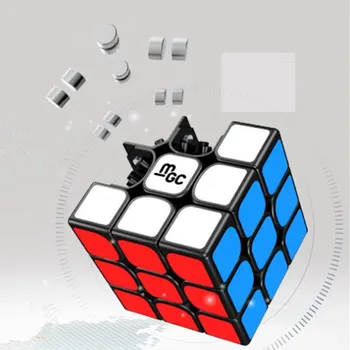 

Yongjun MGC Magnetic Cube 3x3x3 Yj MGC 3x3x3 Magic Cube Magnetic 3x3 Speed Cubes Puzzle Toys Black Professional magic cube