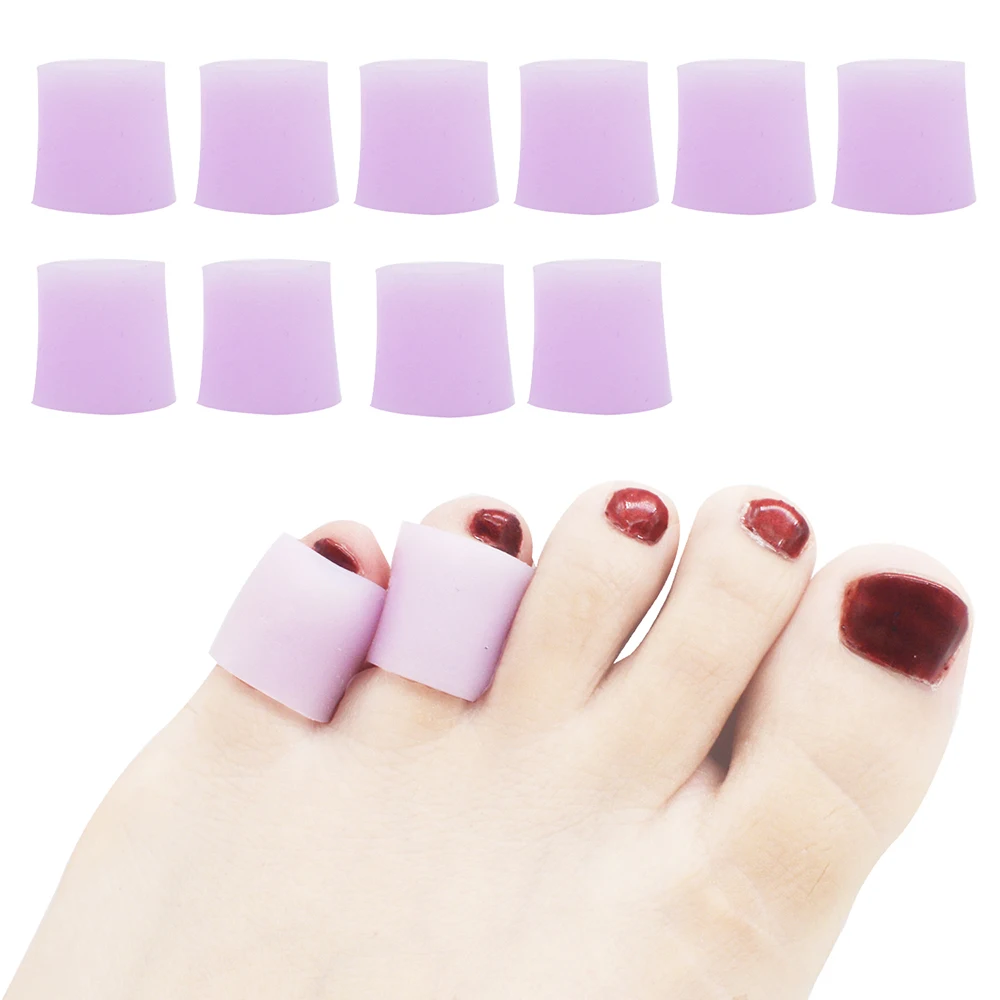 

5 Pairs Silicone Gel Toe Tube Toe Caps Toe Cushions Foot Remover Finger Toe Protective Body Massager Insoles Foot Support D046