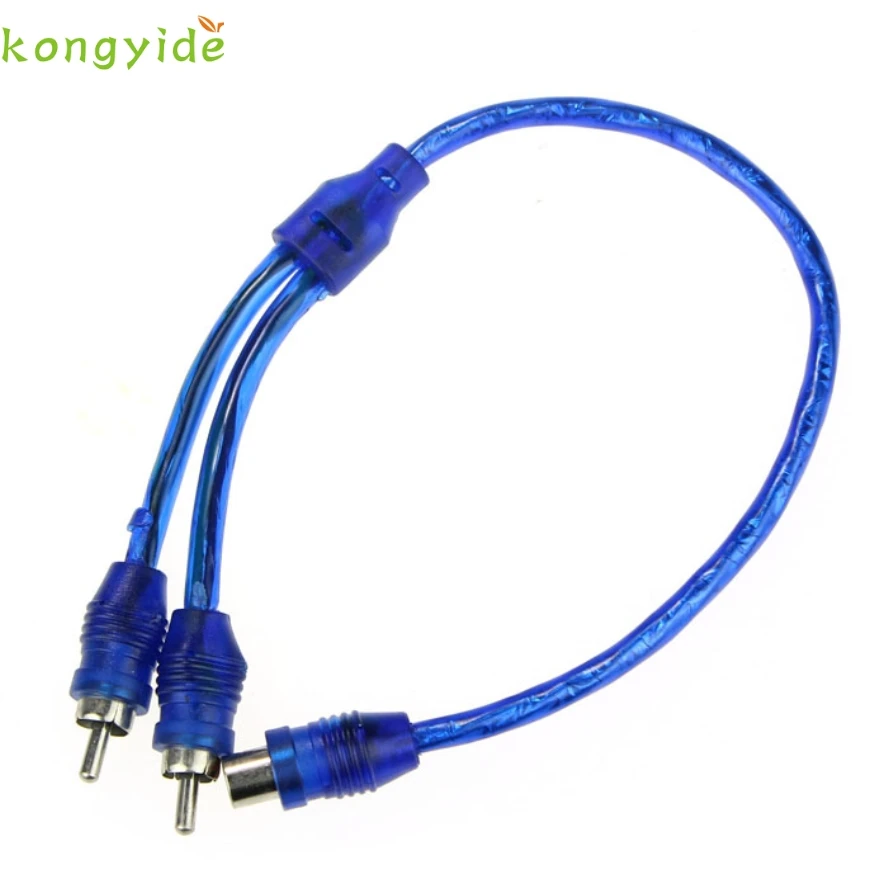New Arrival Car Auto Home Audio Stereos 1RCA Female to 2RCA Male Y