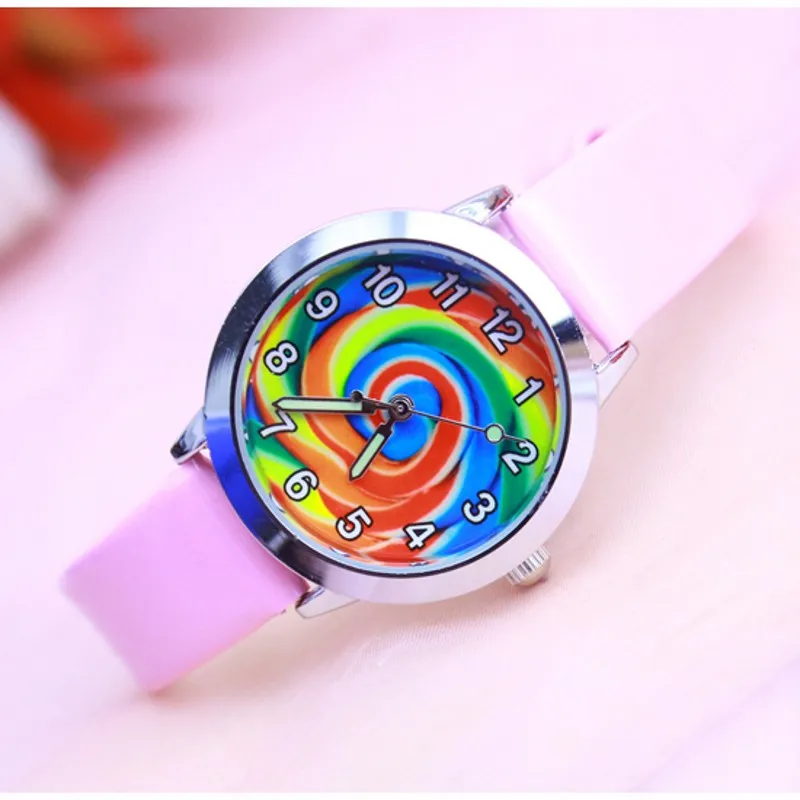 

Colorful candy fashion Regarder silicone football kids Watch Children Girls Boys Students Quartz Wristwatches relogio kol saati
