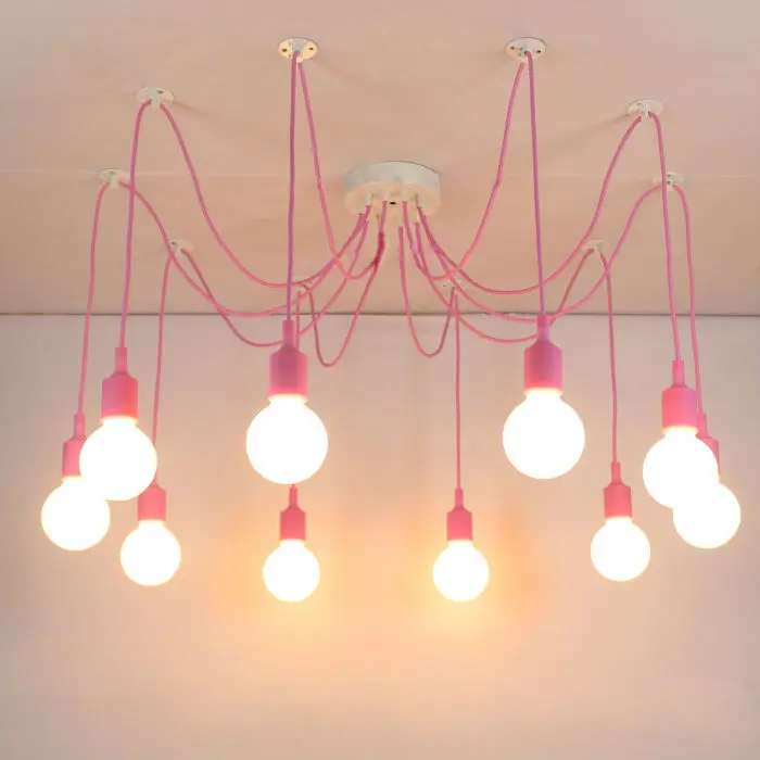 

NEW 4/6/8/10/12heads Colorful Pendant lamps bar clothing store Children room Living Room Pendant lamp pendant light ZA831