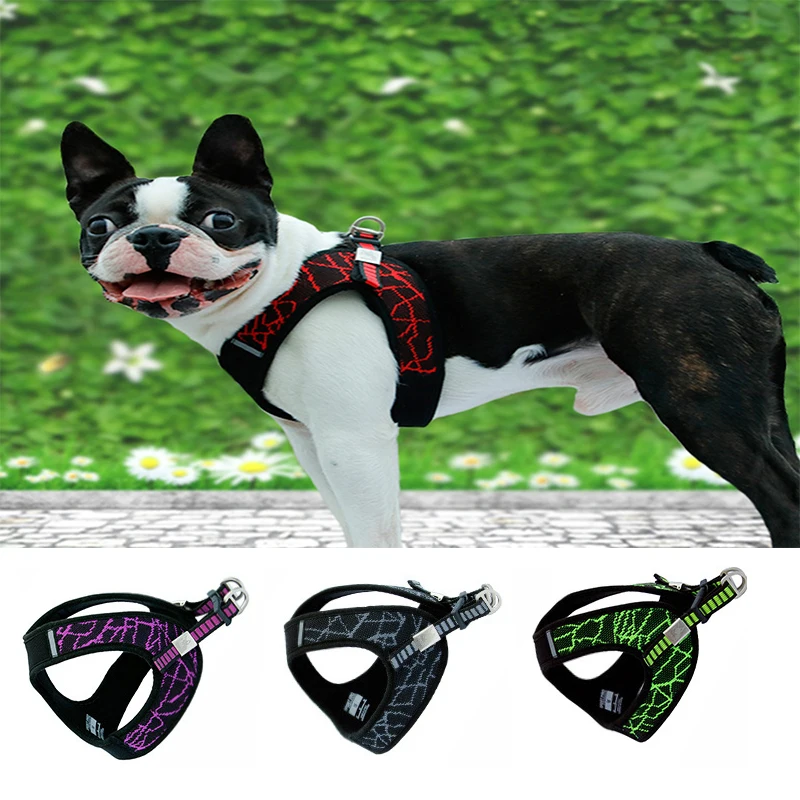 

Dog Harness For Small Medium Large Dog Pitbull Bulldog Sport Reflective Outdoor Dog Training Walking Safety Vest Harness