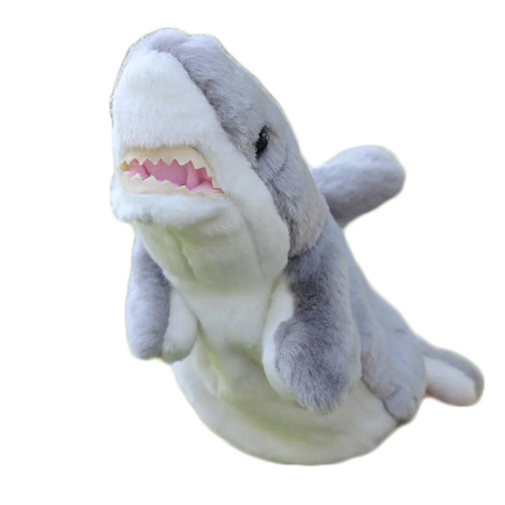 shark puppet plush