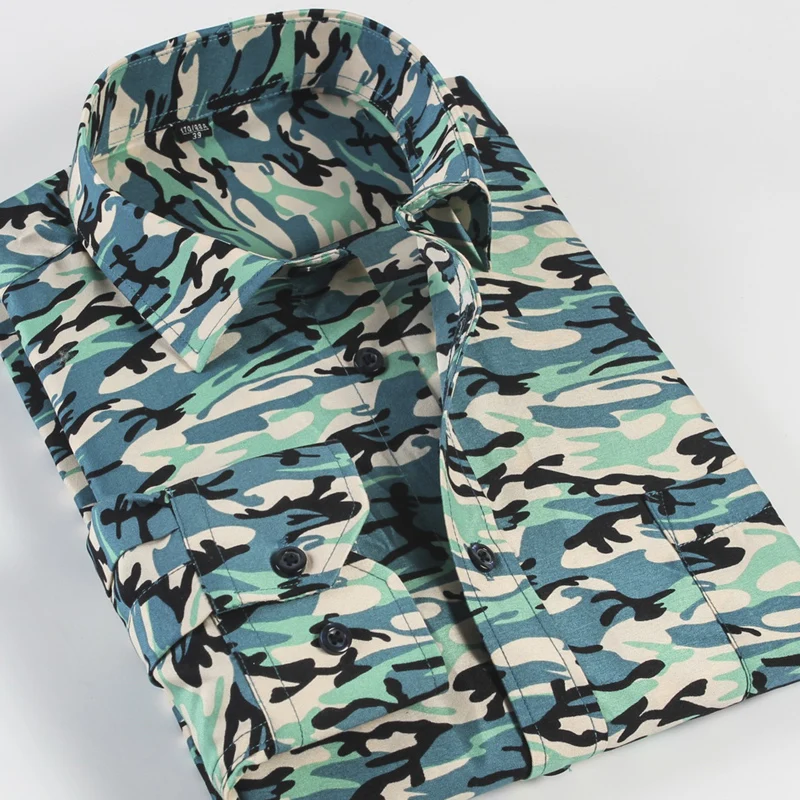 Camouflage Style Men's Military Shirts 