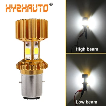 

H6 BA20D LED Motorcycle Headlight Fog Lamp High Power COB LED Moto Bike Scooter ATV Headlight Bulb Hi/Leam 2400LM White 12-80V